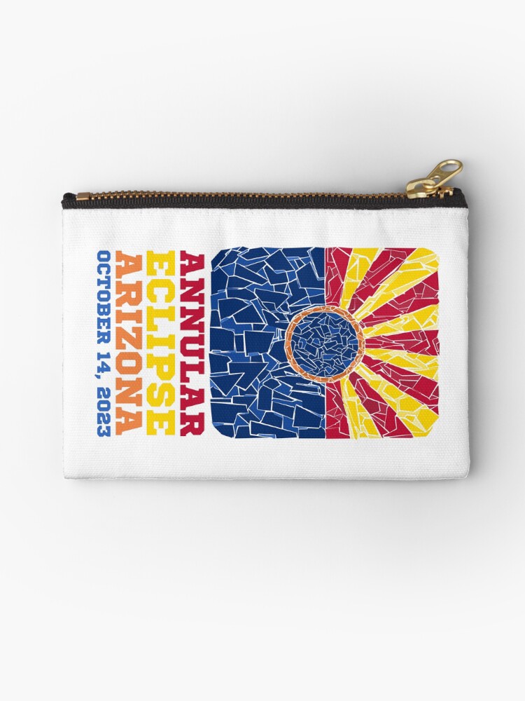 Thumbnail 1 of 4, Zipper Pouch, Arizona Annular Eclipse 2023 designed and sold by Eclipse2024.
