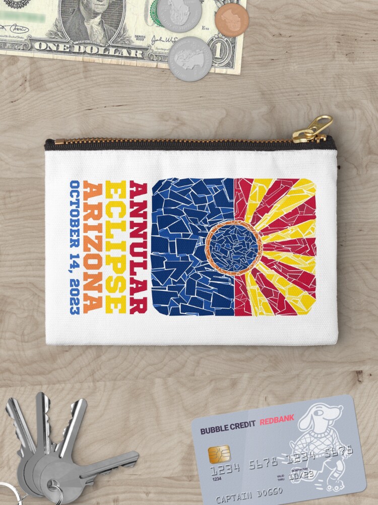 Thumbnail 3 of 4, Zipper Pouch, Arizona Annular Eclipse 2023 designed and sold by Eclipse2024.