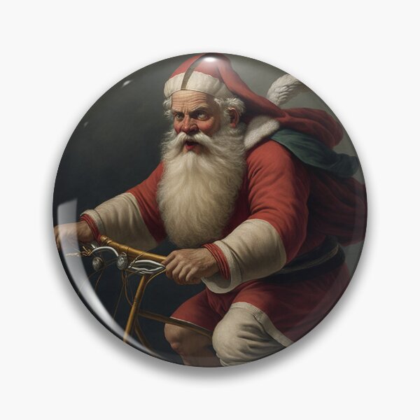 Item preview, Santa Claus Riding a Bike 10 designed and sold by CadenceArt.