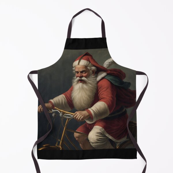 Item preview, Santa Claus Riding a Bike 10 designed and sold by CadenceArt.