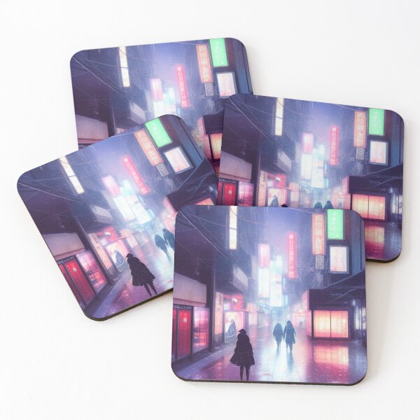 Item preview, Snowing in Otaru Japan - Lofi Vibe designed and sold by DesignerKin.