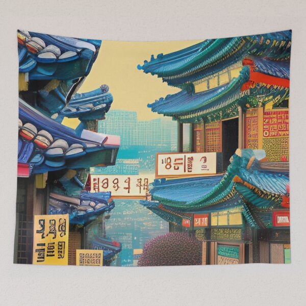 Item preview, South Korea Seoul Painting designed and sold by Places On Earth.