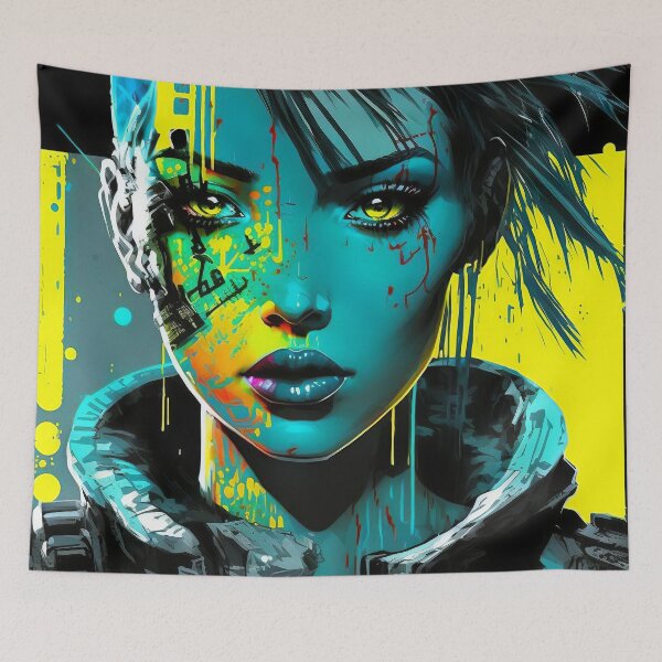Item preview, Cyberpunk girl:Cio designed and sold by ai-miilk.