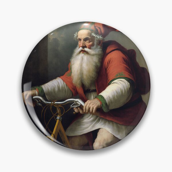 Item preview, Santa Claus Riding a Bike 11 designed and sold by CadenceArt.