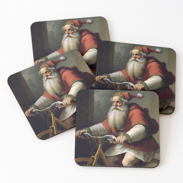Item preview, Santa Claus Riding a Bike 11 designed and sold by CadenceArt.