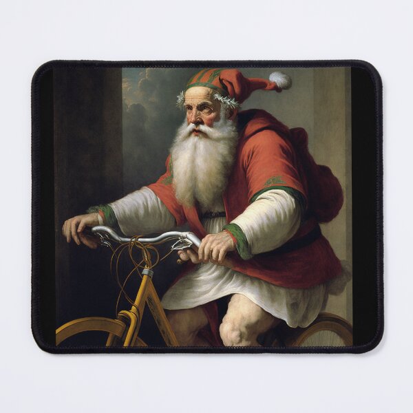 Item preview, Santa Claus Riding a Bike 11 designed and sold by CadenceArt.