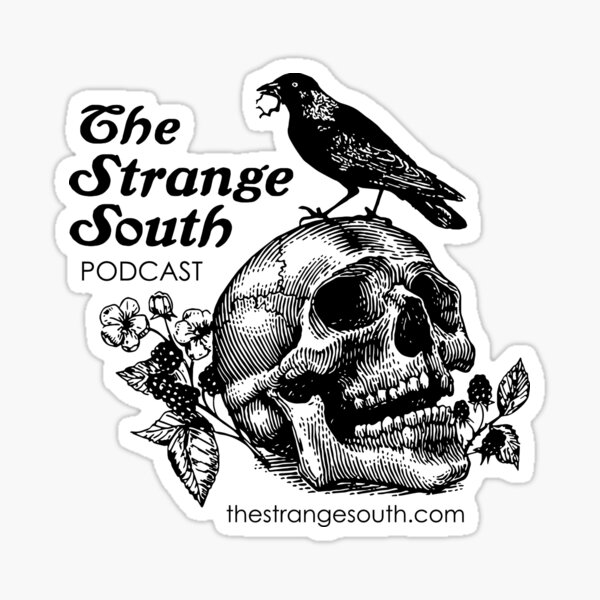 Skull and Crow // The Strange South Podcast Sticker