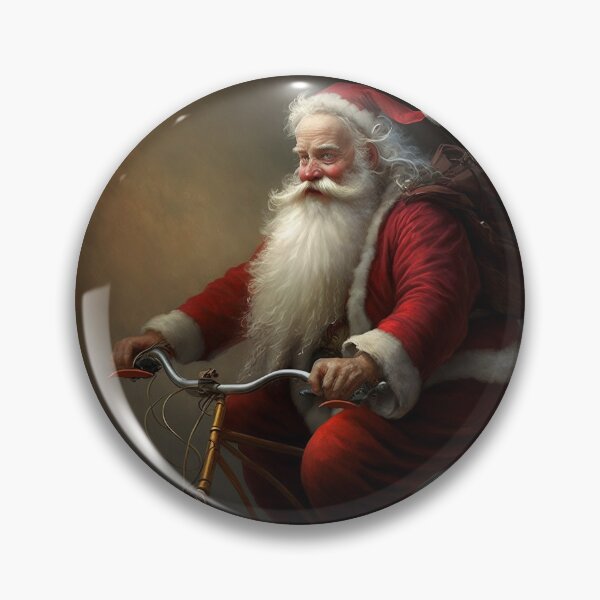 Item preview, Santa Claus Riding a Bike 12 designed and sold by CadenceArt.