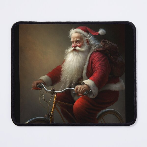 Item preview, Santa Claus Riding a Bike 12 designed and sold by CadenceArt.