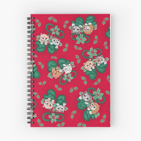 Aperçu de l'œuvre Chatons de Noël en mitaines créée et vendue par Strudledoodledo.