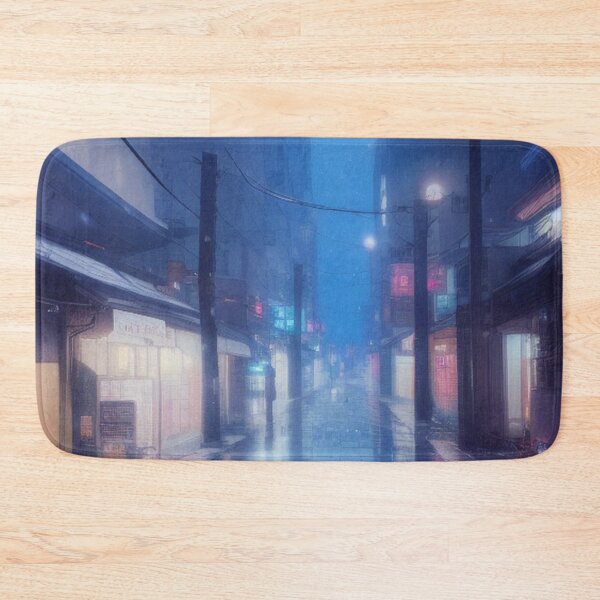 Item preview, Raining in Fukuoka Japan - Lofi Vibe designed and sold by DesignerKin.
