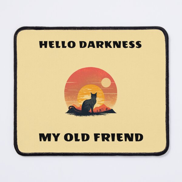 Item preview, Hello darkness my old friend kitty designed and sold by The-Artful-Eye.