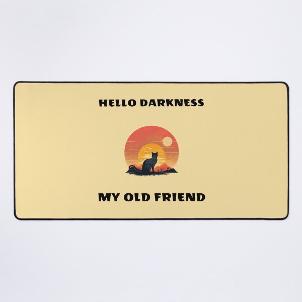 Item preview, Hello darkness my old friend kitty designed and sold by The-Artful-Eye.