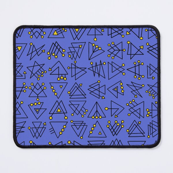 Item preview, triangular configurations (blue) designed and sold by B. Kukla.