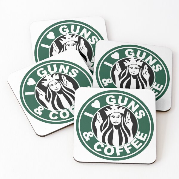 Item preview, i love guns and coffee designed and sold by hotifroti.