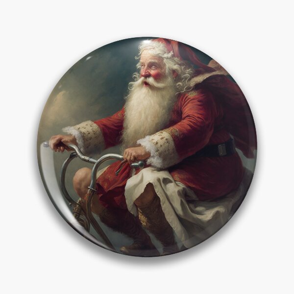 Item preview, Santa Claus Riding a Bike 15 designed and sold by CadenceArt.
