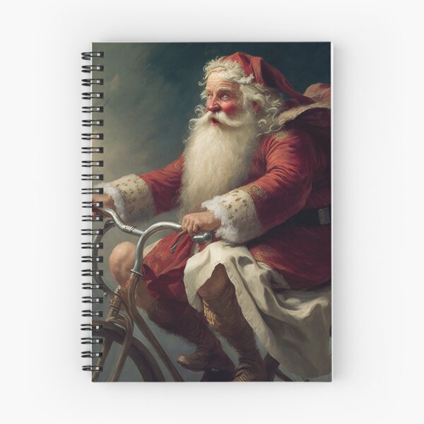 Item preview, Santa Claus Riding a Bike 15 designed and sold by CadenceArt.