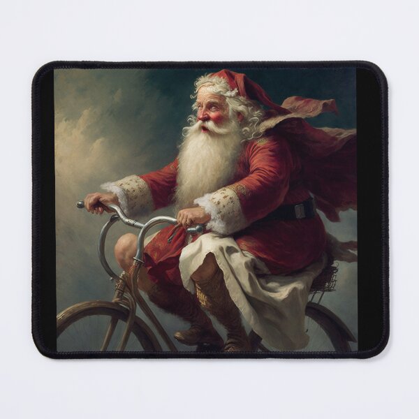 Item preview, Santa Claus Riding a Bike 15 designed and sold by CadenceArt.