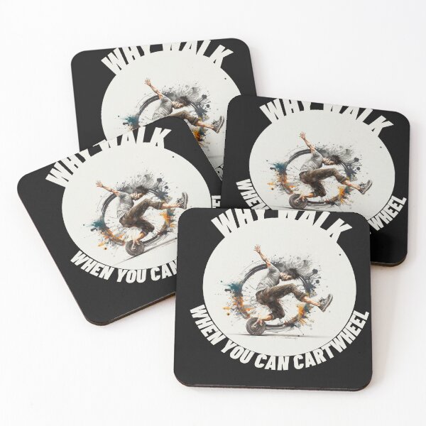 Item preview, Artistic Why Walk When You Can Cartwheel designed and sold by TheCreativeFab.