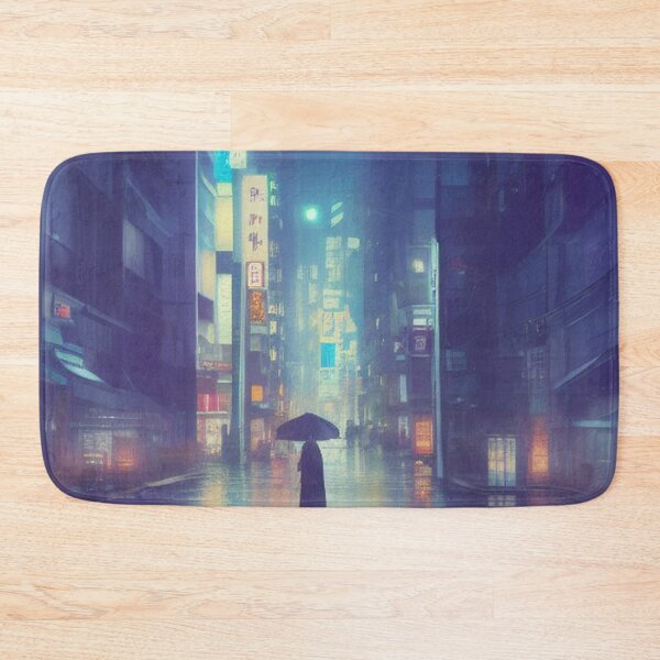 Item preview, Raining in Kobe Japan - Lofi Vibe designed and sold by DesignerKin.