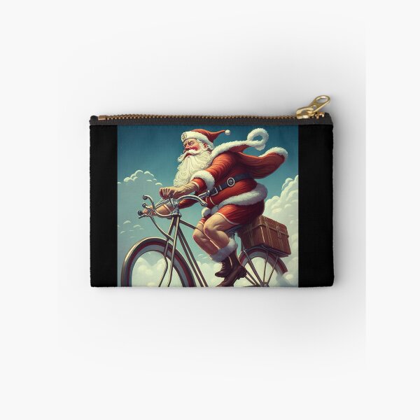 Item preview, Santa Claus Riding a Bike 16 designed and sold by CadenceArt.