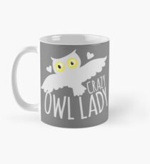 Crazy owl lady (white snowy owl) Mug