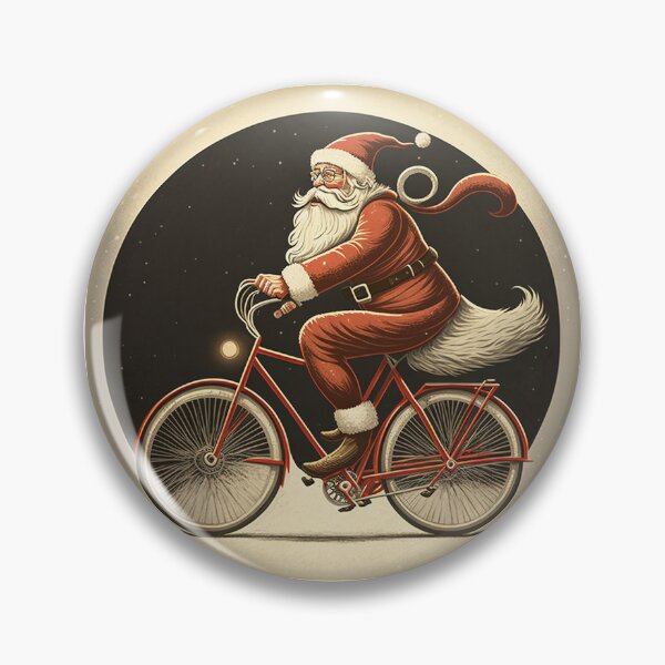 Item preview, Santa Claus Riding a Bike 17 designed and sold by CadenceArt.