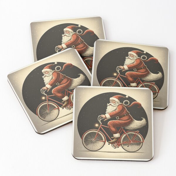 Item preview, Santa Claus Riding a Bike 17 designed and sold by CadenceArt.