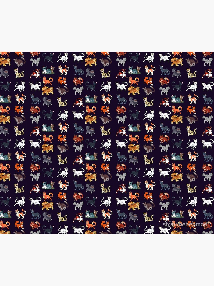 Warrior cats pattern 2 Sticker for Sale by strawbebehmod