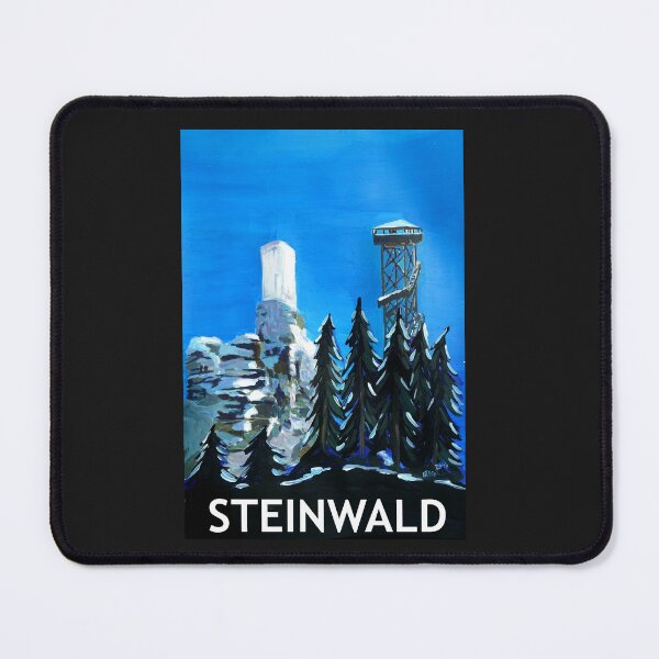 Item preview, Steinwald Retro Poster - Stonewood Upper Palatinate Tower with Weissenstein Castle Ruins designed and sold by artshop77.