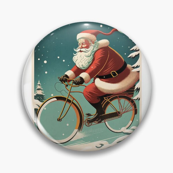 Item preview, Santa Claus Riding a Bike 18 designed and sold by CadenceArt.