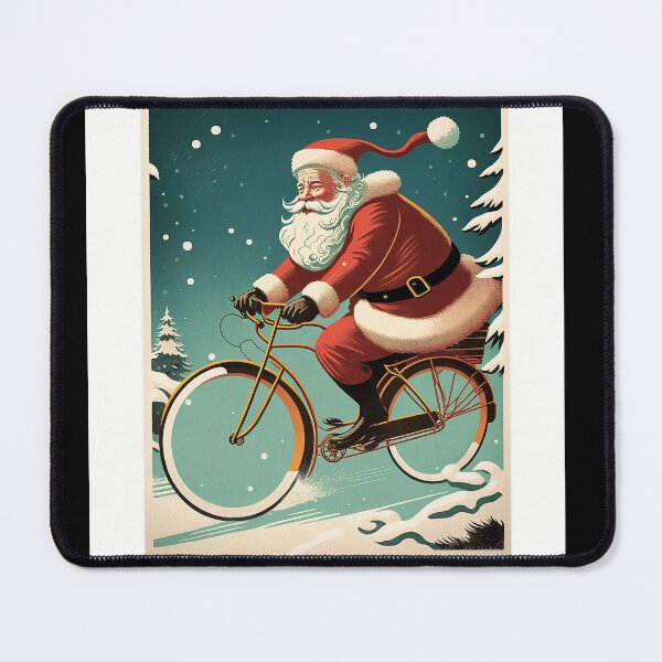 Item preview, Santa Claus Riding a Bike 18 designed and sold by CadenceArt.