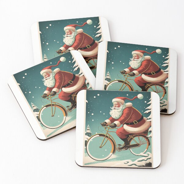 Item preview, Santa Claus Riding a Bike 18 designed and sold by CadenceArt.