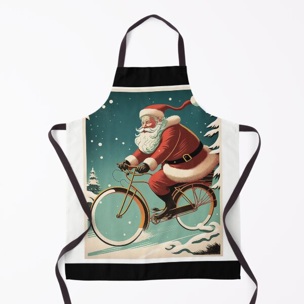 Item preview, Santa Claus Riding a Bike 18 designed and sold by CadenceArt.