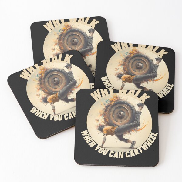 Item preview, Cream Why Walk When You Can Cartwheel designed and sold by TheCreativeFab.