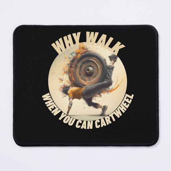 Item preview, Cream Why Walk When You Can Cartwheel designed and sold by TheCreativeFab.