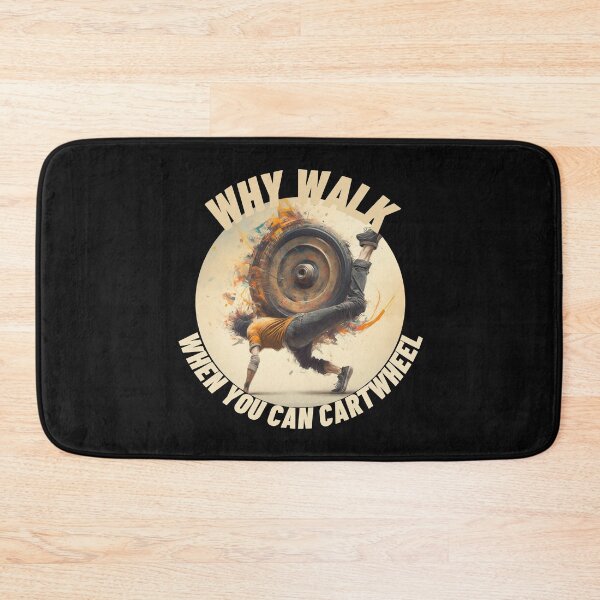 Item preview, Cream Why Walk When You Can Cartwheel designed and sold by TheCreativeFab.