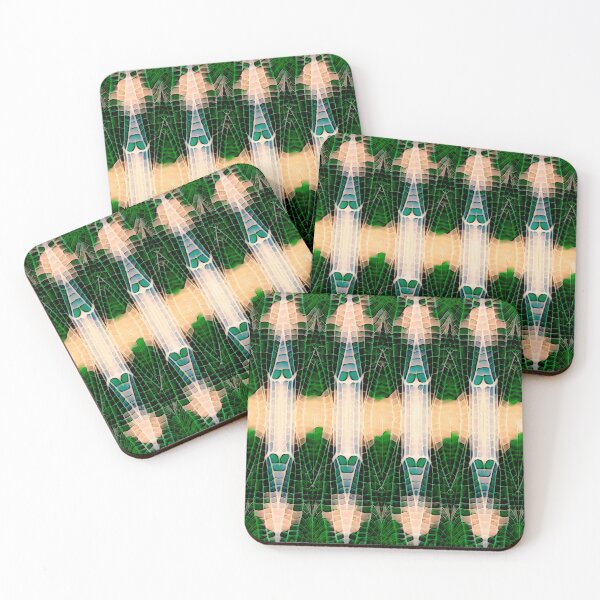 Item preview, Dragonfly wing pattern green designed and sold by FlossOrFi.