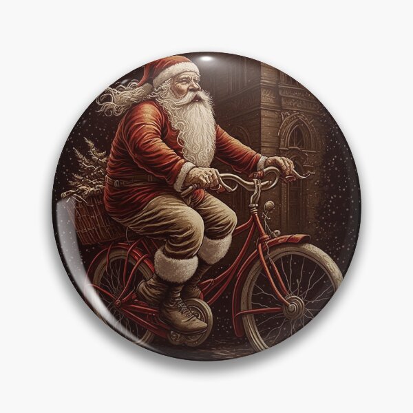 Item preview, Santa Claus Riding a Bike 19 designed and sold by CadenceArt.