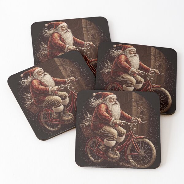 Item preview, Santa Claus Riding a Bike 19 designed and sold by CadenceArt.