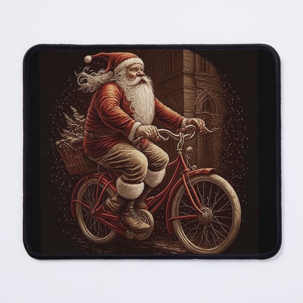 Item preview, Santa Claus Riding a Bike 19 designed and sold by CadenceArt.