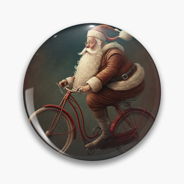 Item preview, Santa Claus Riding a Bike 20 designed and sold by CadenceArt.