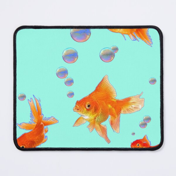 Item preview, ABSTRACT GOLD FISH AQUARIUM PATTERN GREENISH WATER ART designed and sold by sharlesart.