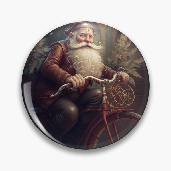 Item preview, Santa Claus Riding a Bike 21 designed and sold by CadenceArt.