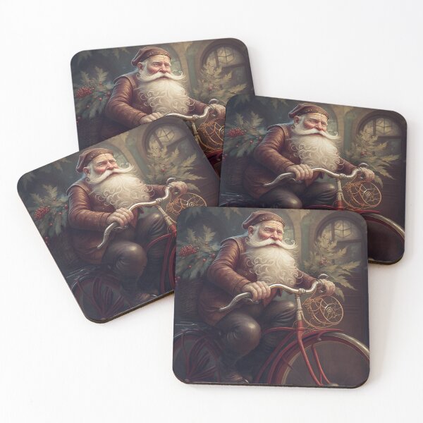 Item preview, Santa Claus Riding a Bike 21 designed and sold by CadenceArt.