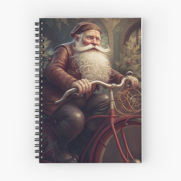 Item preview, Santa Claus Riding a Bike 21 designed and sold by CadenceArt.