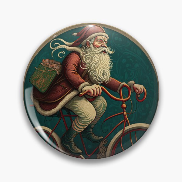 Item preview, Santa Claus Riding a Bike 22 designed and sold by CadenceArt.