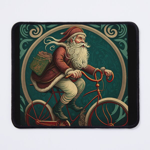 Item preview, Santa Claus Riding a Bike 22 designed and sold by CadenceArt.