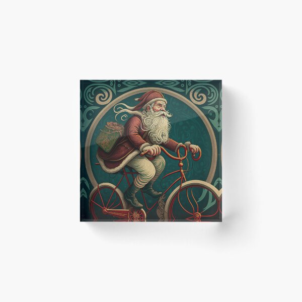 Item preview, Santa Claus Riding a Bike 22 designed and sold by CadenceArt.