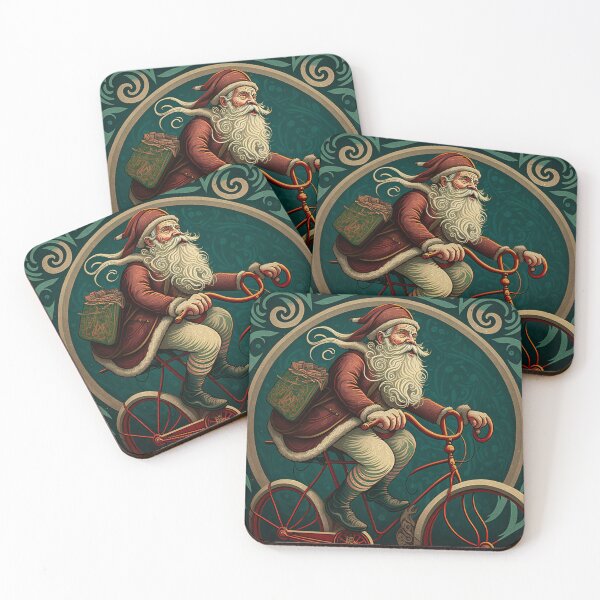 Item preview, Santa Claus Riding a Bike 22 designed and sold by CadenceArt.